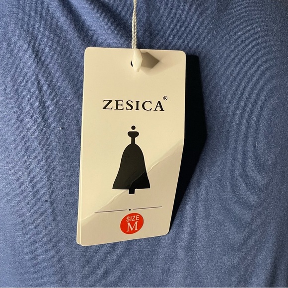 Blue Short Sleeve Maxi Dress - Picture 3 of 3